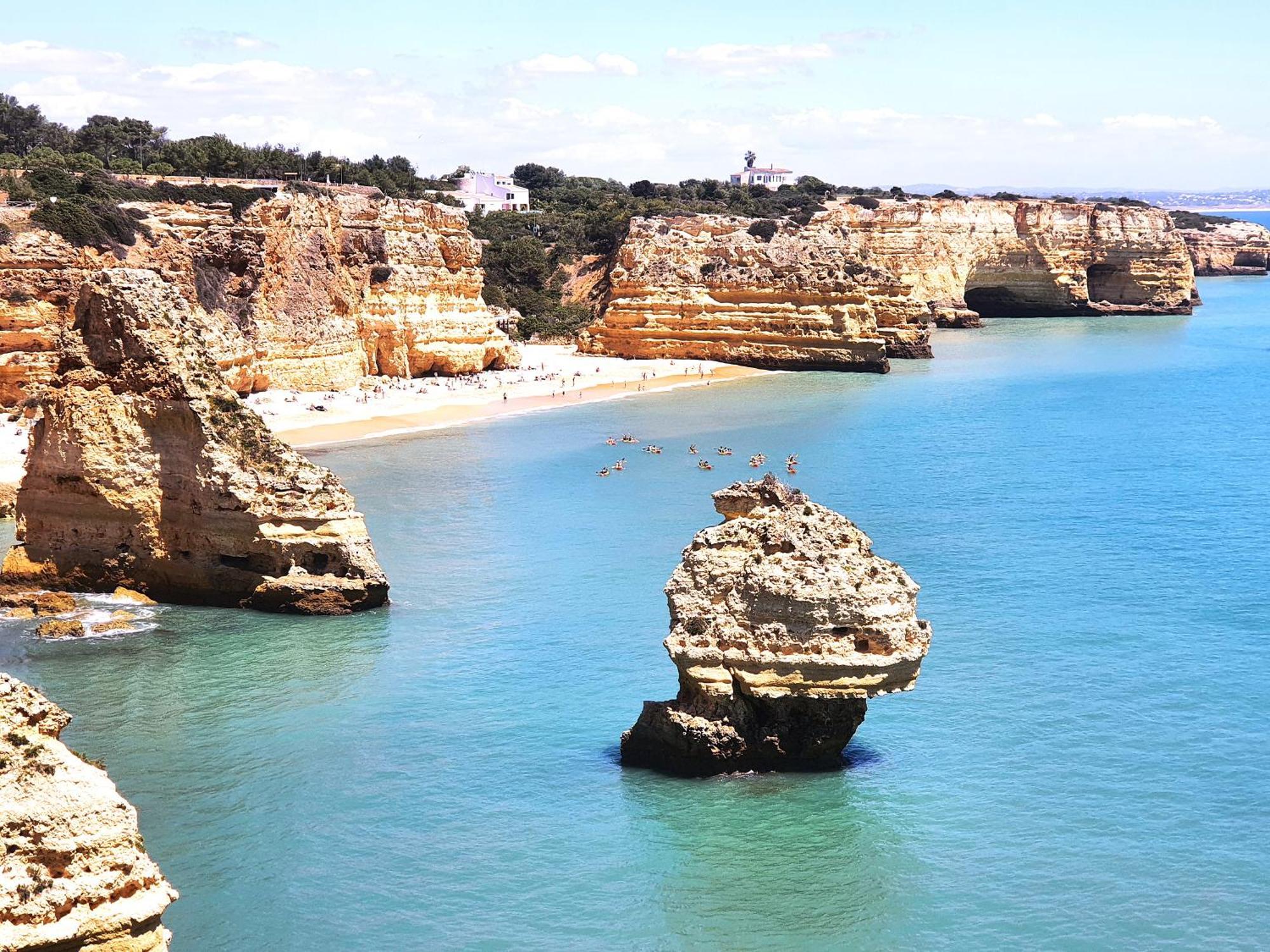White T1 - Ocean View Apartment Albufeira Exterior foto