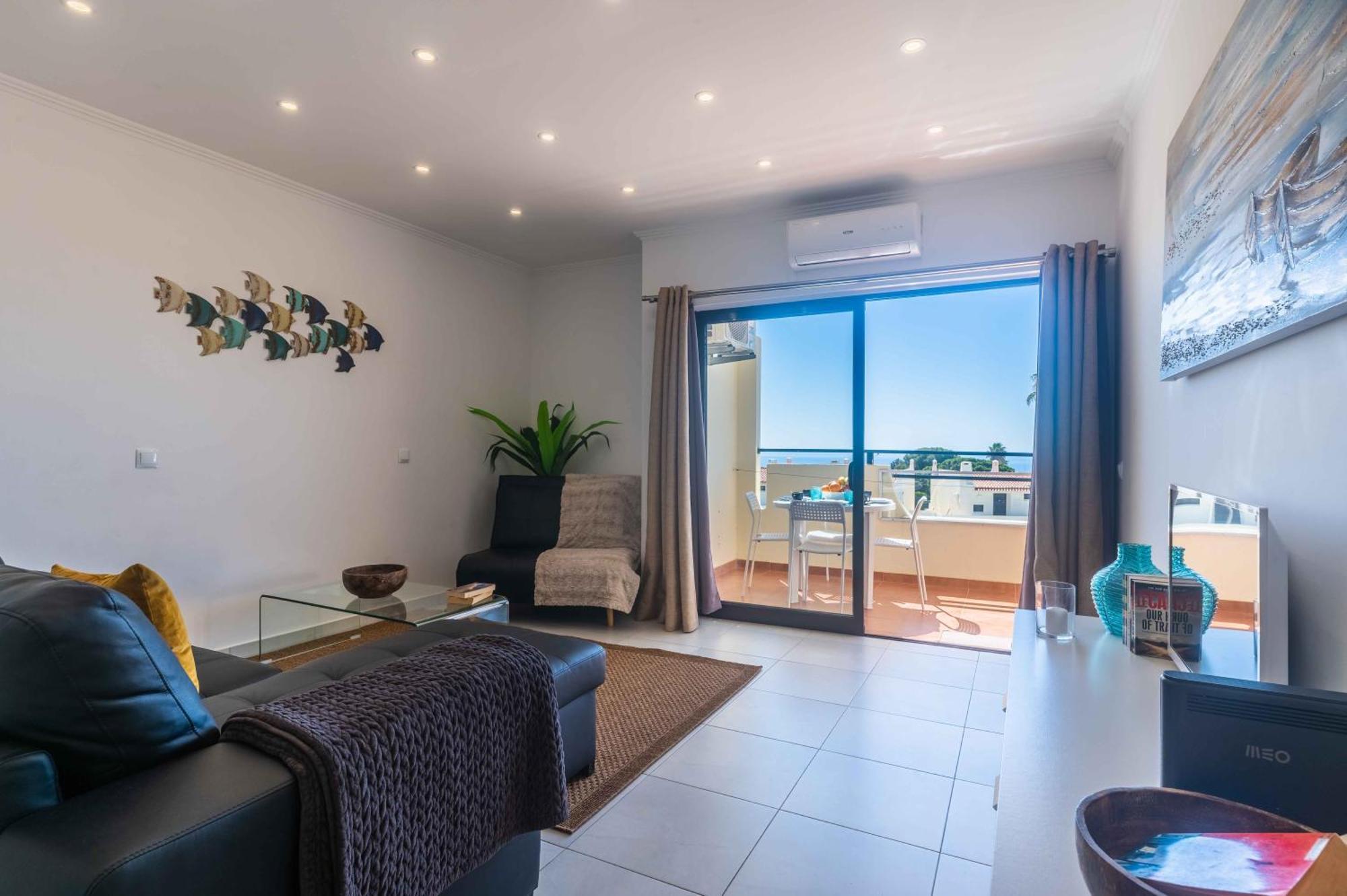 White T1 - Ocean View Apartment Albufeira Exterior foto